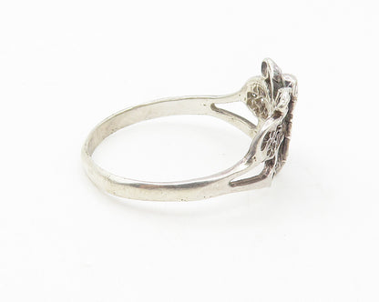 925 Sterling Silver  Vintage Dark Tone Butterfly Band Ring Sz 9.5  RG11095