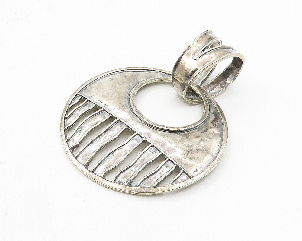 SILPADA 925 Sterling Silver  Vintage Shiny Hammered Round Drop Pendant  PT8122