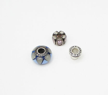 PANDORA 925 Sterling Silver  Vintage Topaz Charms  TR1030