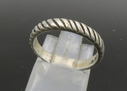 CAROLYN POLLACK 925 Silver  Vintage Petite Twist Round Band Ring Sz 6  RG21615