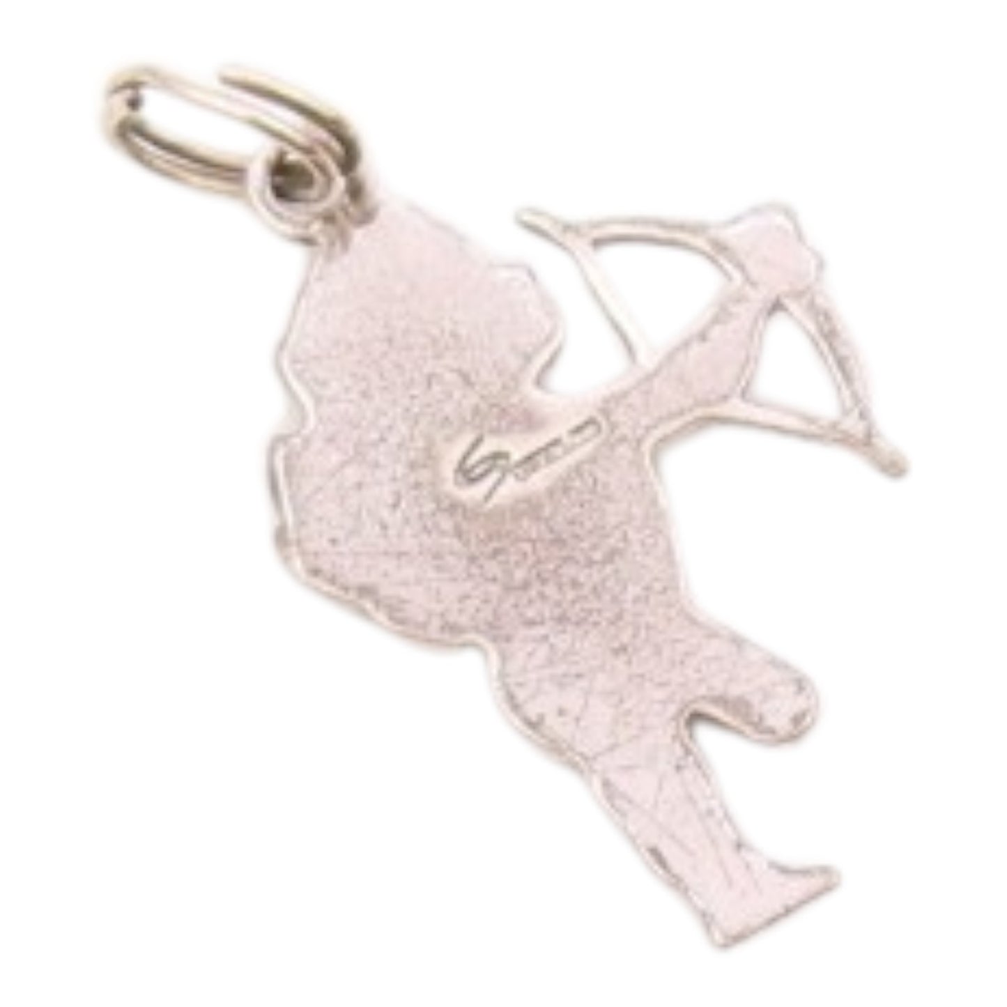 925 Sterling Silver   Vintage Petite Baby Angel Cupid Motif Pendant  PT18256
