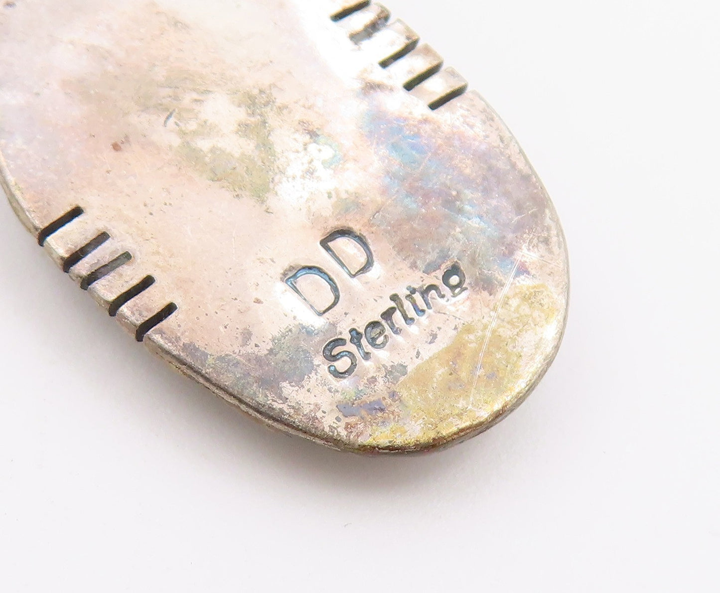 925 Sterling Silver Vintage Earrings DONALD DOUGLAS NAVAJO Turquoise  EG14428