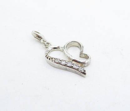 925 Sterling Silver  Vintage Petite Topaz Open Butterfly Motif Pendant  PT3860
