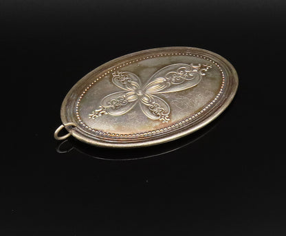 TOWLE 925 Silver  Vintage 1972 Hollow Dove Birds & Cross Drop Pendant  PT21475