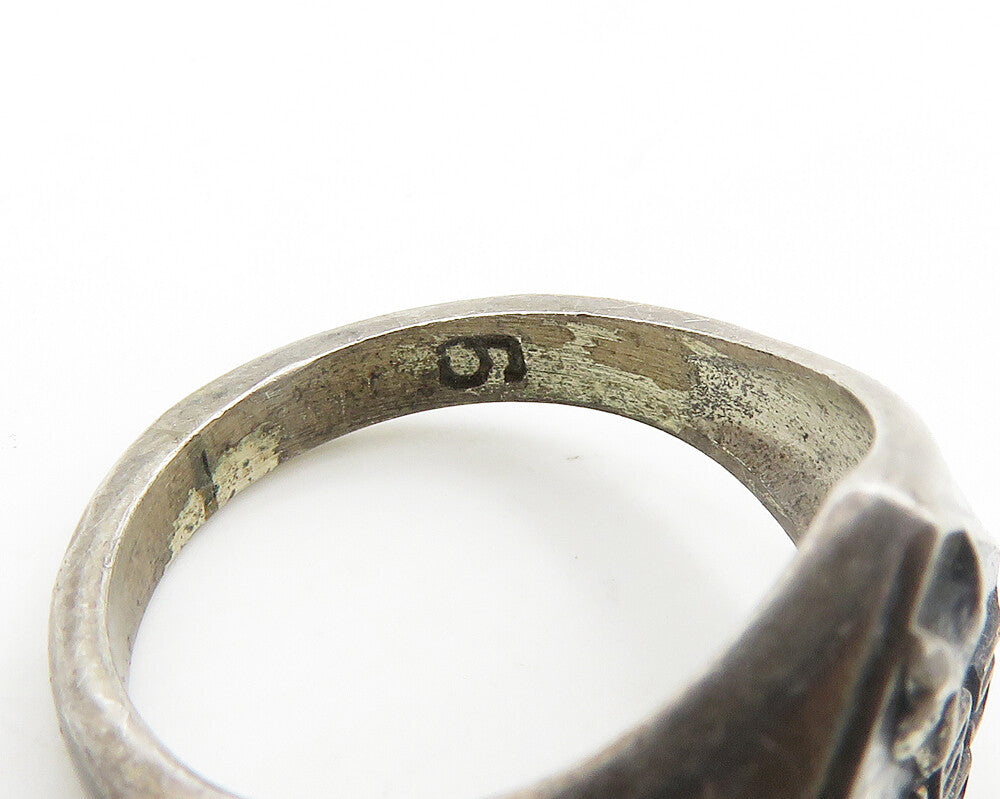 925 Sterling Silver Vintage Antique Boy Scouts Of America Ring Sz 5.5  RG19378
