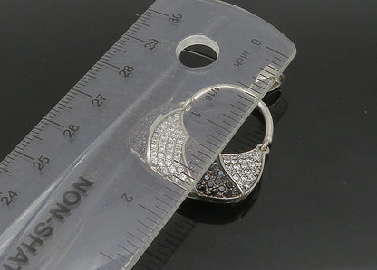 925 Sterling Silver  Vintage Cubic Zirconia & Spinel Purse Pendant  PT19395