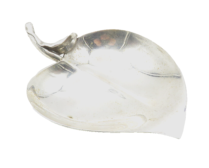 TIFFANY & CO. 925 Sterling Silver  Vintage Apple Motif Jewelry Dish  TR1638