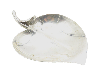 TIFFANY & CO. 925 Sterling Silver  Vintage Apple Motif Jewelry Dish  TR1638