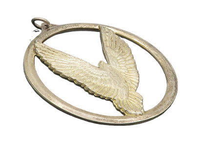 1975 WALLACE 925 Sterling Silver  Vintage Peace On Earth Dove Pendant  PT7771