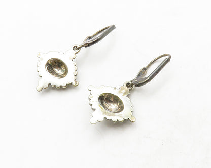 CAROLYN POLLACK 925 Silver  Vintage Petite Bubble Dome Dangle Earrings  EG6817