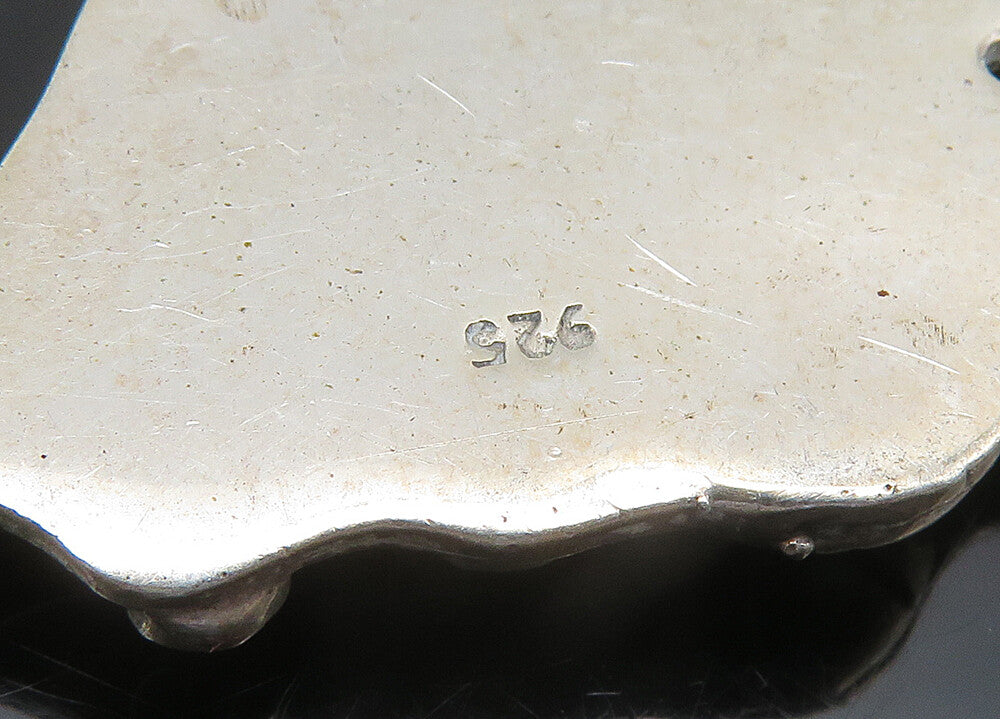 925 Sterling Silver  Vintage Leaping Dolphin Animal Motif Pendant  PT19218