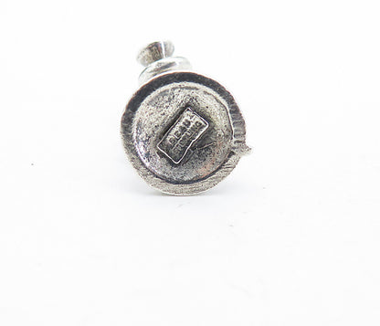 BEAU 925 Sterling Silver  Vintage Old Fashioned Telephone Pendant  PT4900
