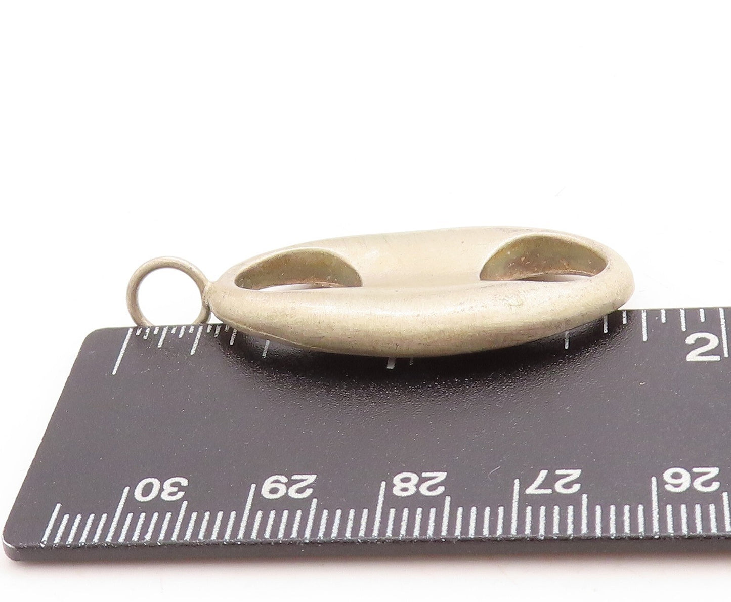 925 Sterling Silver Vintage Pendant Minimalist Cutout Can Top  PT23748