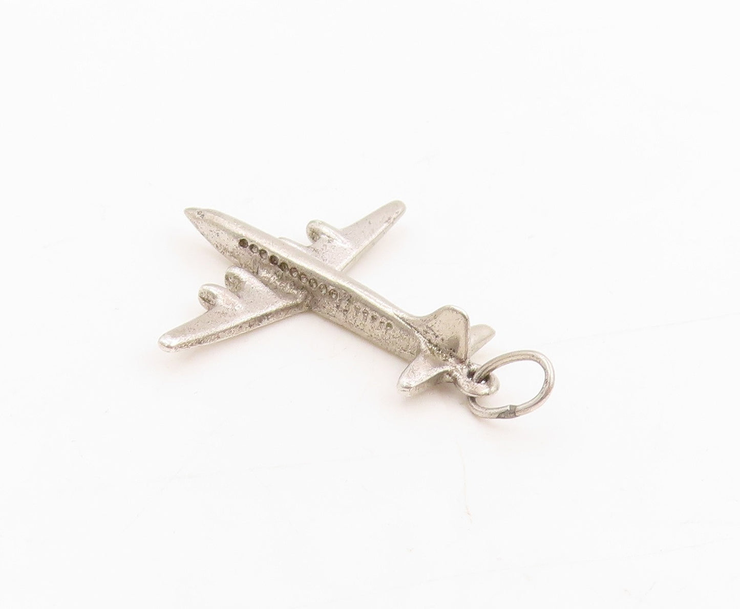 925 Sterling Silver Vintage Pendant Miniature Aviation Airplane Charm  PT25419