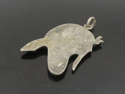 925 Sterling Silver  Vintage Dark Tone Egyptian Pharaoh Pendant  PT19642