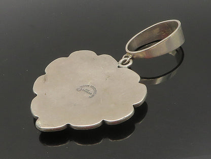 BRENDA SCHOENFELD 925 Silver  Vintage Love Heart Pretzel Twist Pendant PT19775