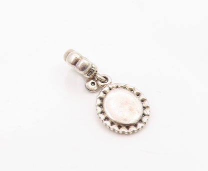PANDORA 925 Sterling Silver  Vintage Petite Topaz Grandmother Pendant  PT19215