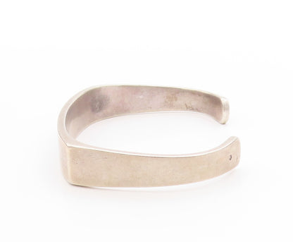 925 Sterling Silver Vintage Bracelet EUROPE Minimalist Polished Cuff  BT11365