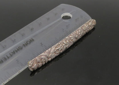 JENKINS 925 Silver  Vintage Antique Floral Pattern Bar Brooch Pin  BP8914