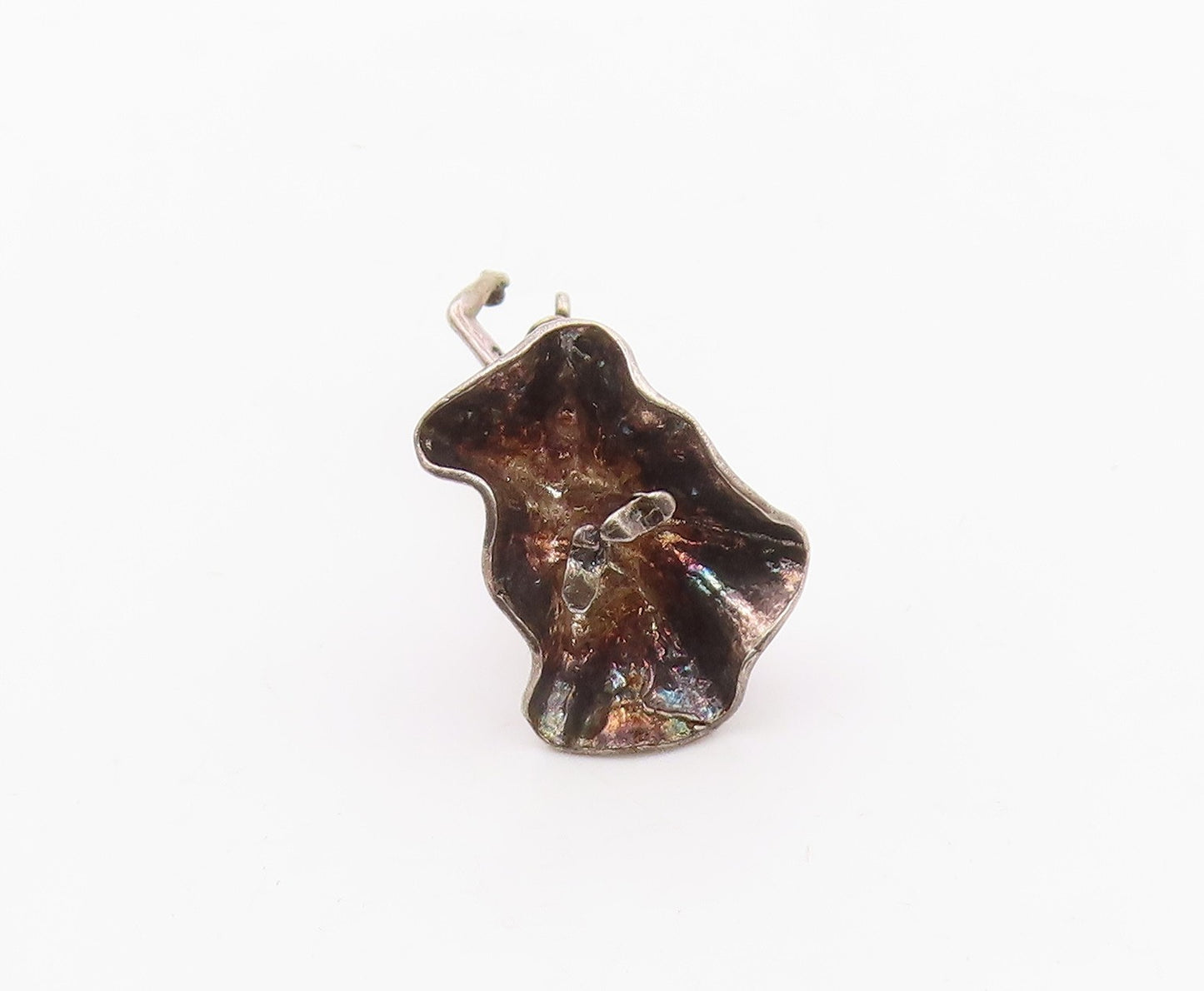 925 Sterling Silver  Vintage Petite Dancing Woman In Dress Pendant  PT7681