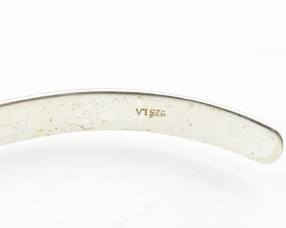 925 LA Sterling Silver  Vintage Believe In Dreams Quote Cuff Bracelet  BT7859