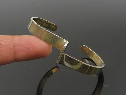 BARRA 925 Sterling Silver  Vintage Shiny Smooth Petite Cuff Bracelet  BT1388