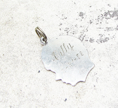 925 Sterling Silver  Boy Face Profile Charm Pendant  PT1746