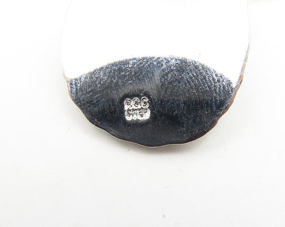 925 Sterling Silver  Shiny Petite Red Coral Accent Marriage Pendant  PT8290