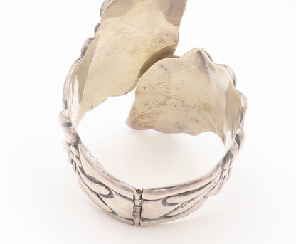 TAXCO MEXICO 925 Sterling Silver Vintage Swirly Puffy Art Carved Bracelet BT9892