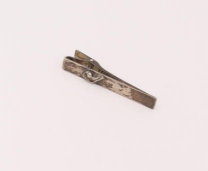 KREISLER 925 Silver  Vintage 3D Carved Hokey Stick & Ball Tie Pin  TR3487