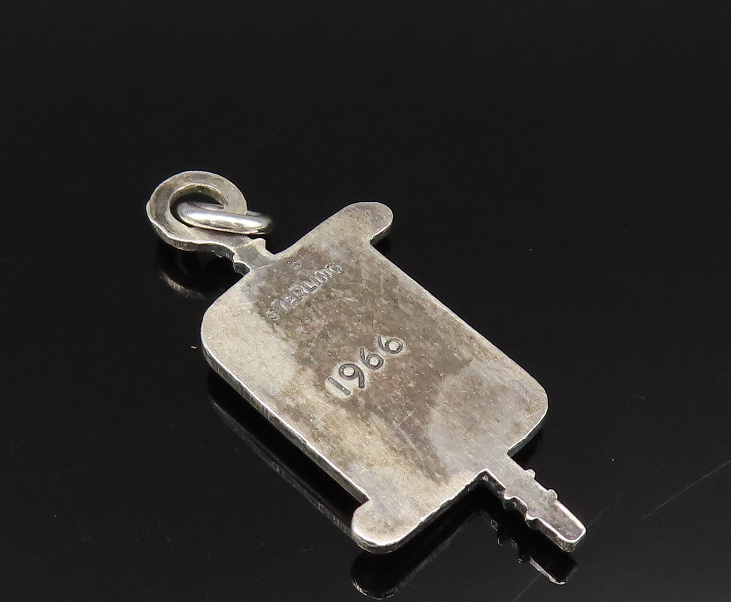 925 Sterling Silver  Vintage Antique 1966 J.E.B.H.S Teapot Pendant  PT20925