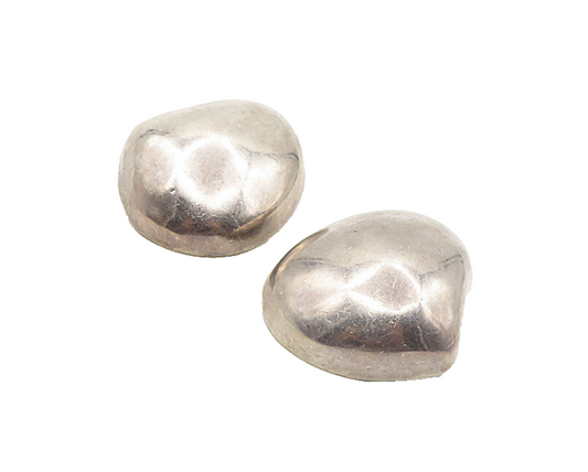 LOS BALLESTEROS 925 Sterling Silver  Vintage Hollow Non Pierce Earrings EG4931