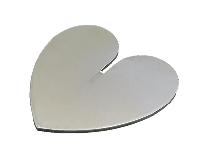 MERLE STEIR 925 Sterling Silver  Vintage Shiny Love Heart Art Work  TR2740