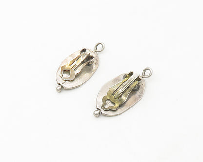 DESIGNER 925 Sterling Silver  Vintage Minimalist Non Pierce Earrings  EG8906