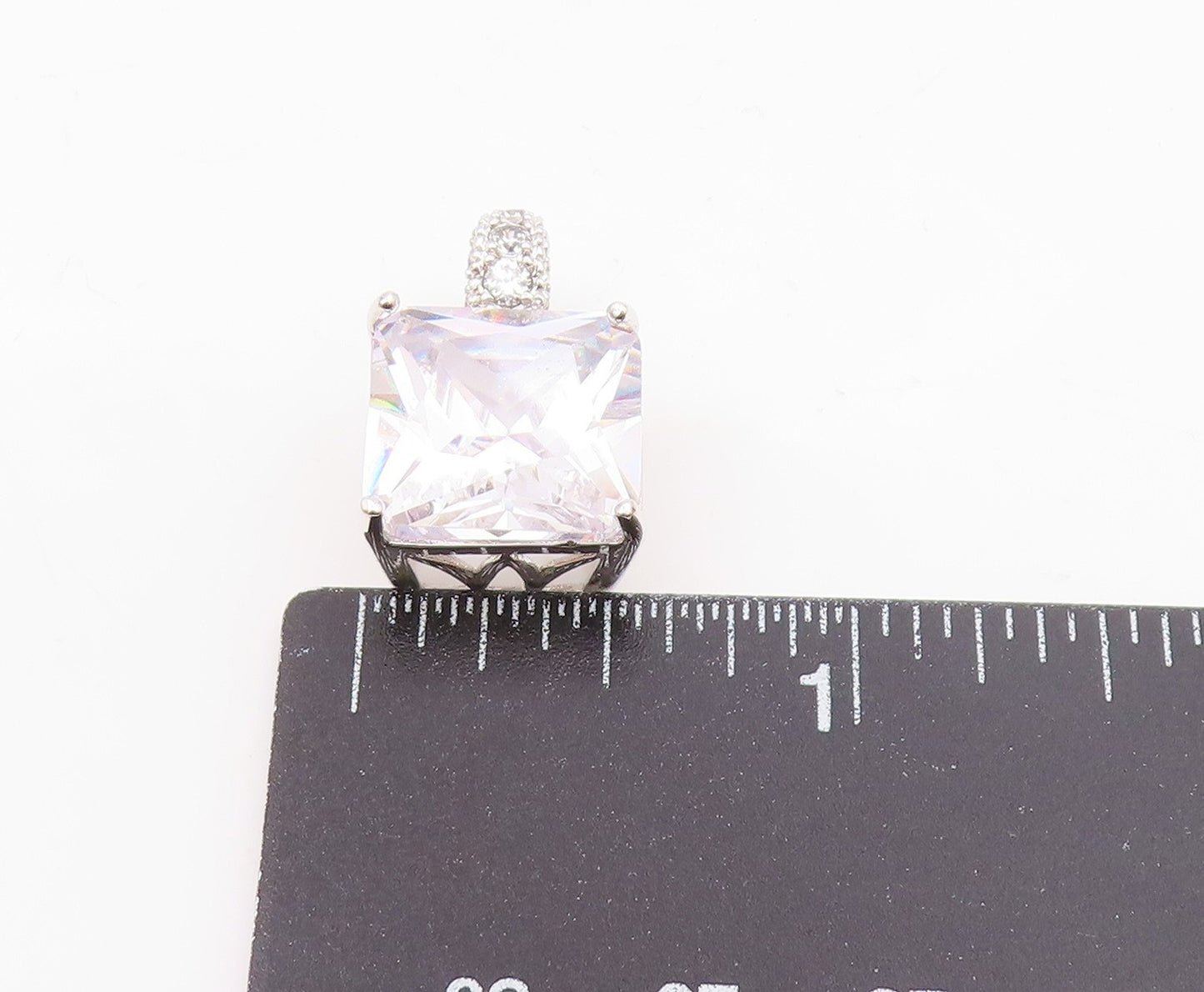 ROSS SIMON 925 Silver  Vintage Sparkling Cubic Zirconia Pendant  PT15878