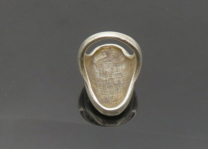 925 Sterling Silver  Vintage Shiny Artistic Design Band Ring Sz 7  RG20032