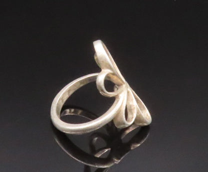 925 Sterling Silver  Vintage Open Twisted Butterfly Motif Ring Sz 6.5  RG25040