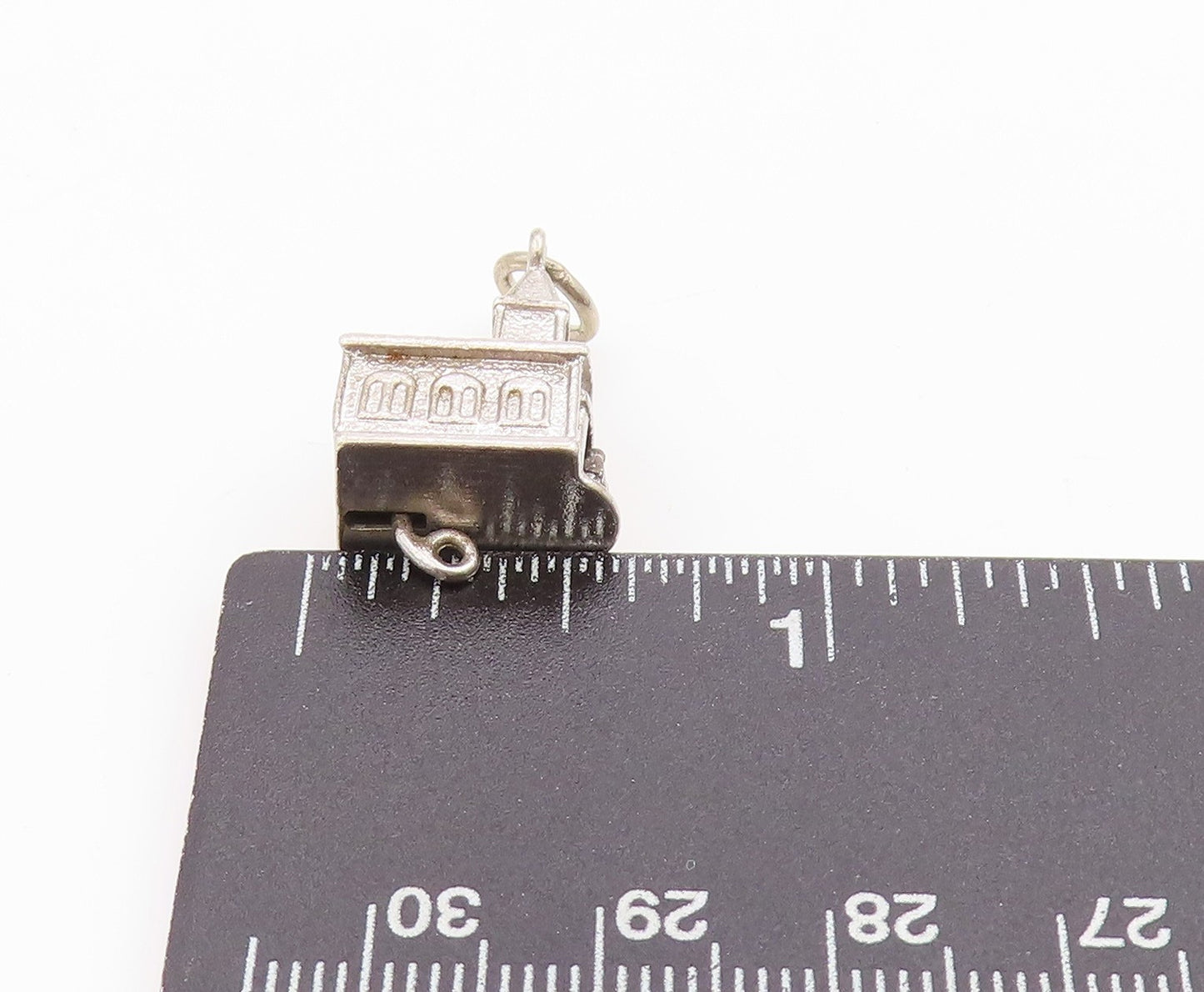 925 Sterling Silver Vintage Pendant 3D Wedding Couple House (MOVES) PT24674