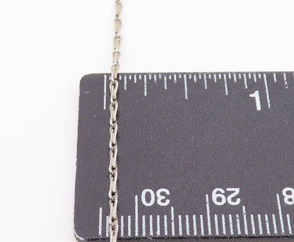 925 Silver  Vintage Dainty Cubic Zirconia Open Love Heart Necklace  NE3949