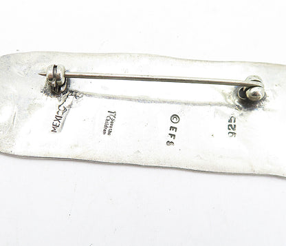 E.F.S. MEXICO 925 Silver  Vintage Children Holding Hands Brooch Pin  BP1587