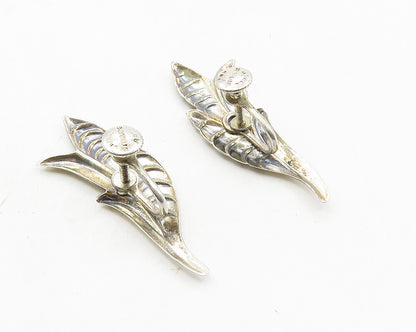 JEWEL ART 925 Sterling Silver  Vintage Floral Non Pierce Drop Earrings  EG5463