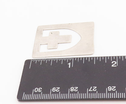 925 Sterling Silver Vintage Book Mark Shield Of Faith & Protection Cross  TR4035