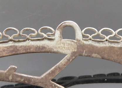 FORSTNER 925 Sterling Silver Vintage Tree Branch Dark Tone Brooch Pin  BP7929