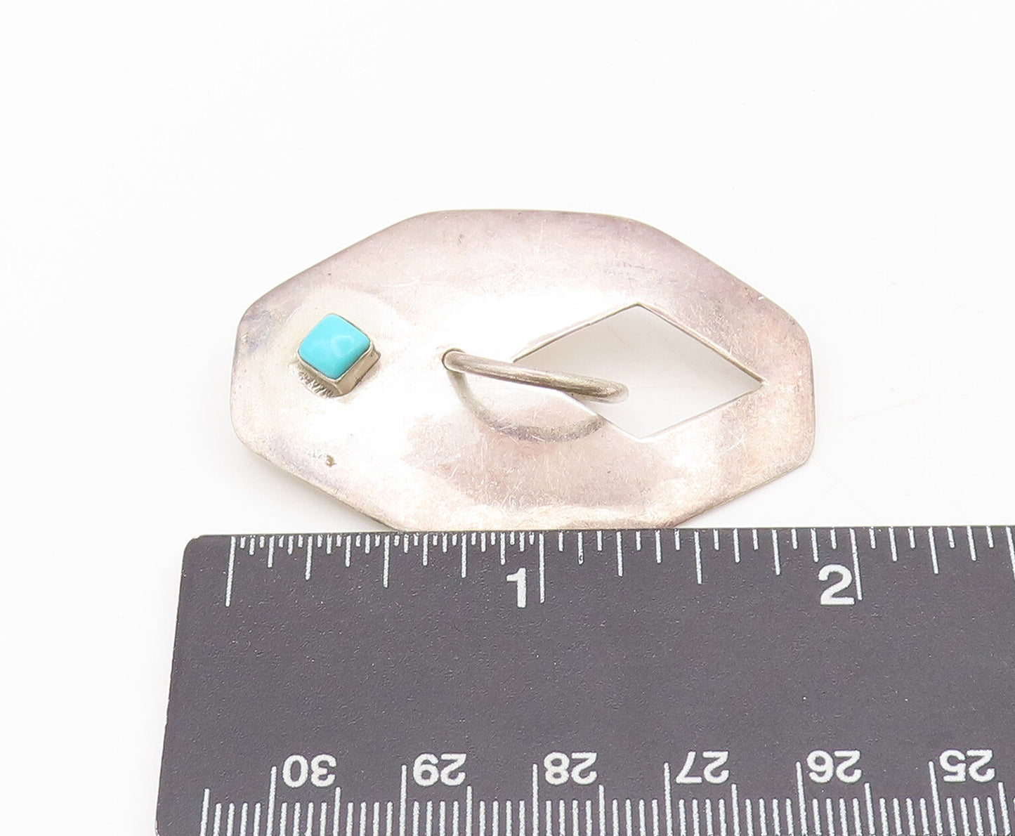 925 Sterling Silver Vintage Southwestern Turquoise & Ring Earrings EG12725