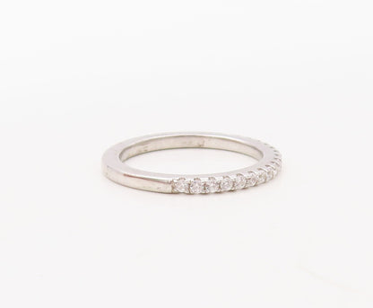 925 Sterling Silver Vintage Ring Designer Sapphire & CZ Stackable  Sz 7  RG30690