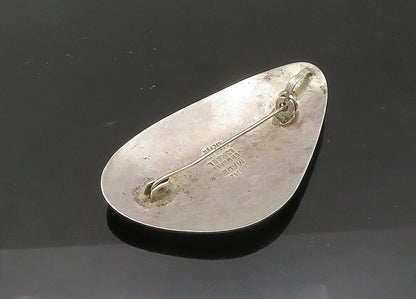 ISRAEL 925 Sterling Silver  Vintage Shiny Twist Patterned Brooch Pin  BP8562