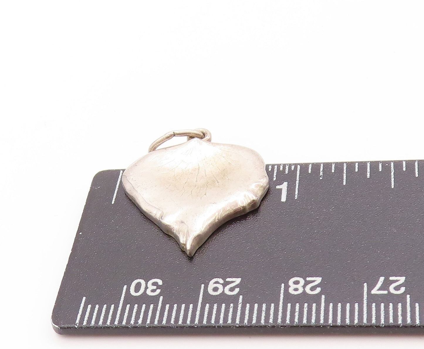 925 Sterling Silver Vintage Pendant TIFFANY & CO. Lancôme Leaf Cutout  PT24140