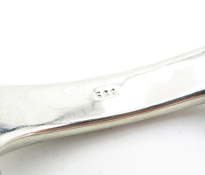925 Sterling Silver  Vintage Crystal Encrusted Large Chain Bracelet  BT1797