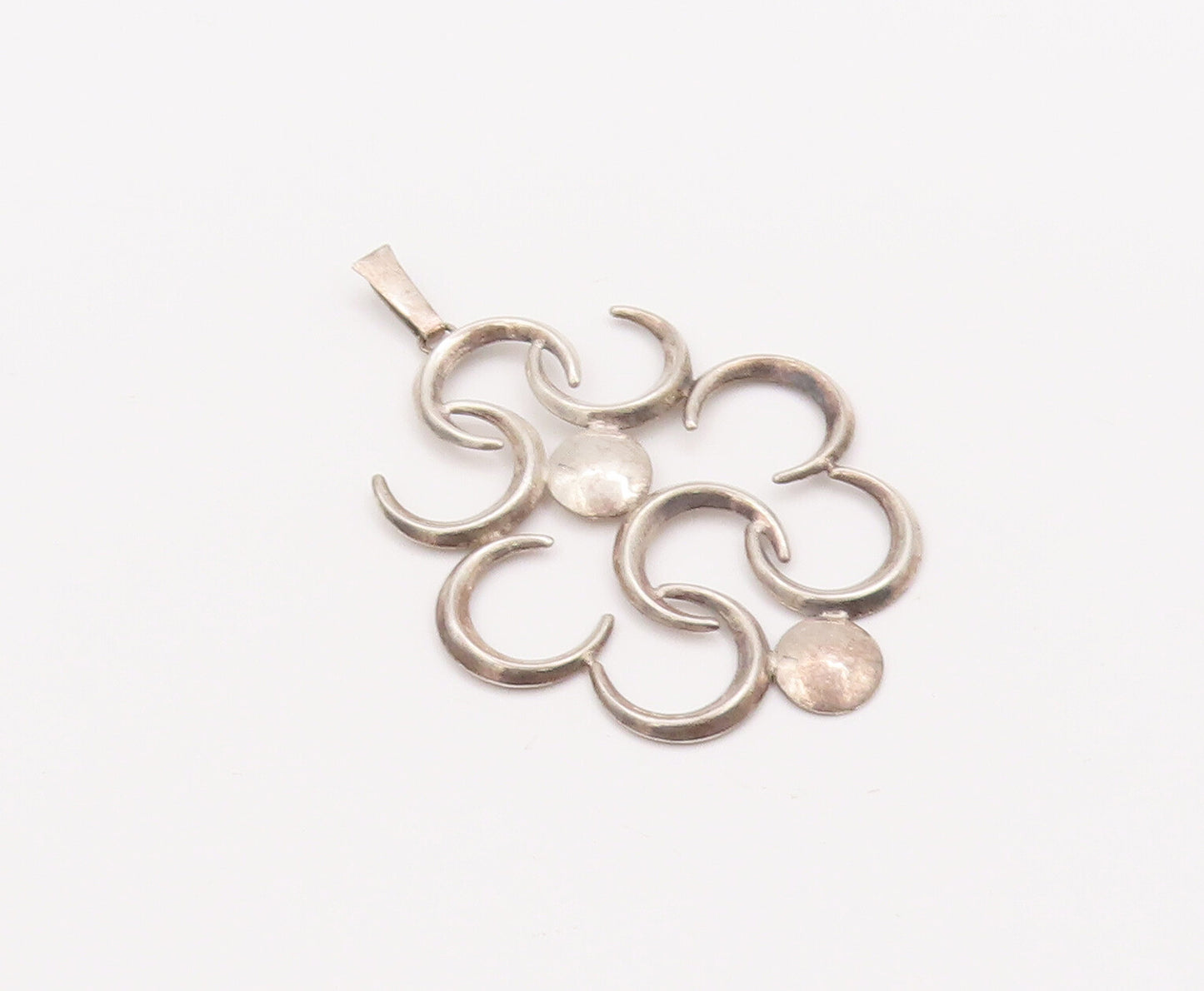925 Sterling Silver Vintage Pendant Solid Cutout HC Ostrem Norway  PT23135