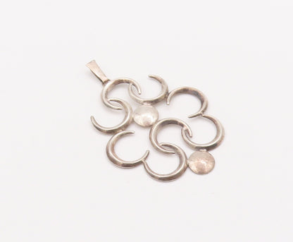 925 Sterling Silver Vintage Pendant Solid Cutout HC Ostrem Norway  PT23135